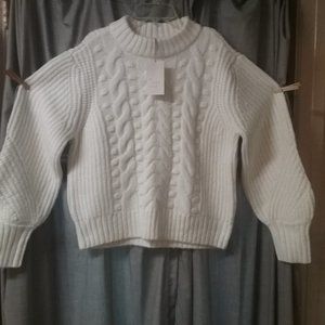 White chunky/oversized sweater women's small